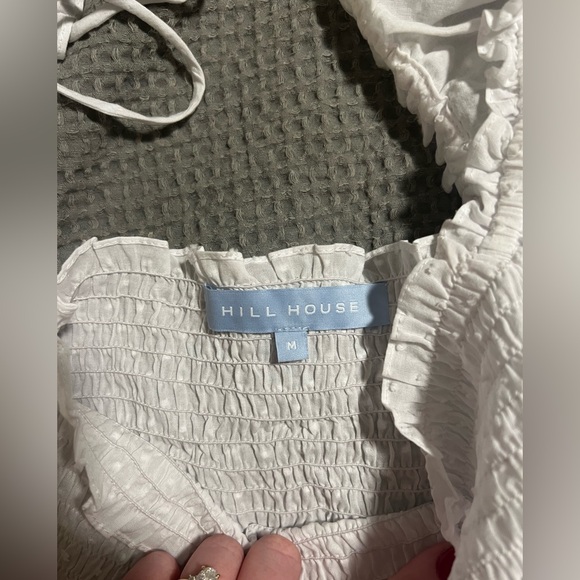 Hill House Home Athena Nap Dress White Swiss Dot - Picture 4 of 4